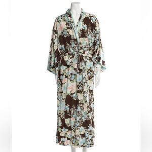 Oscar de la Renta floral print Robe M